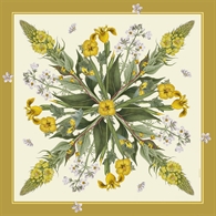 Koustrup & Co. - Silketørkæde 50 cm Flora Danica Yellow
